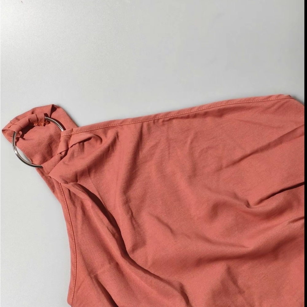 Classy Rust Jumpsuit - Picture 5 of 7